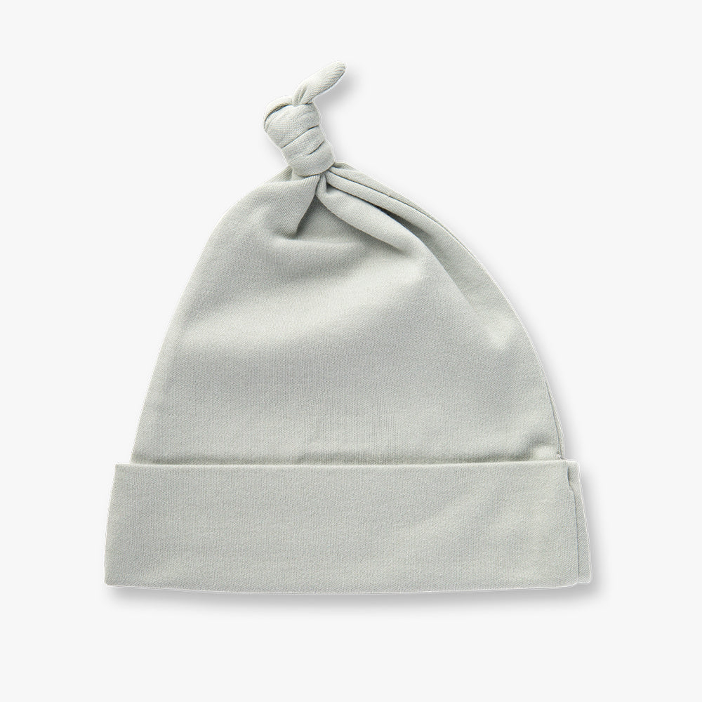 Dove Grey Knotted Hat - Sapling Child Canada