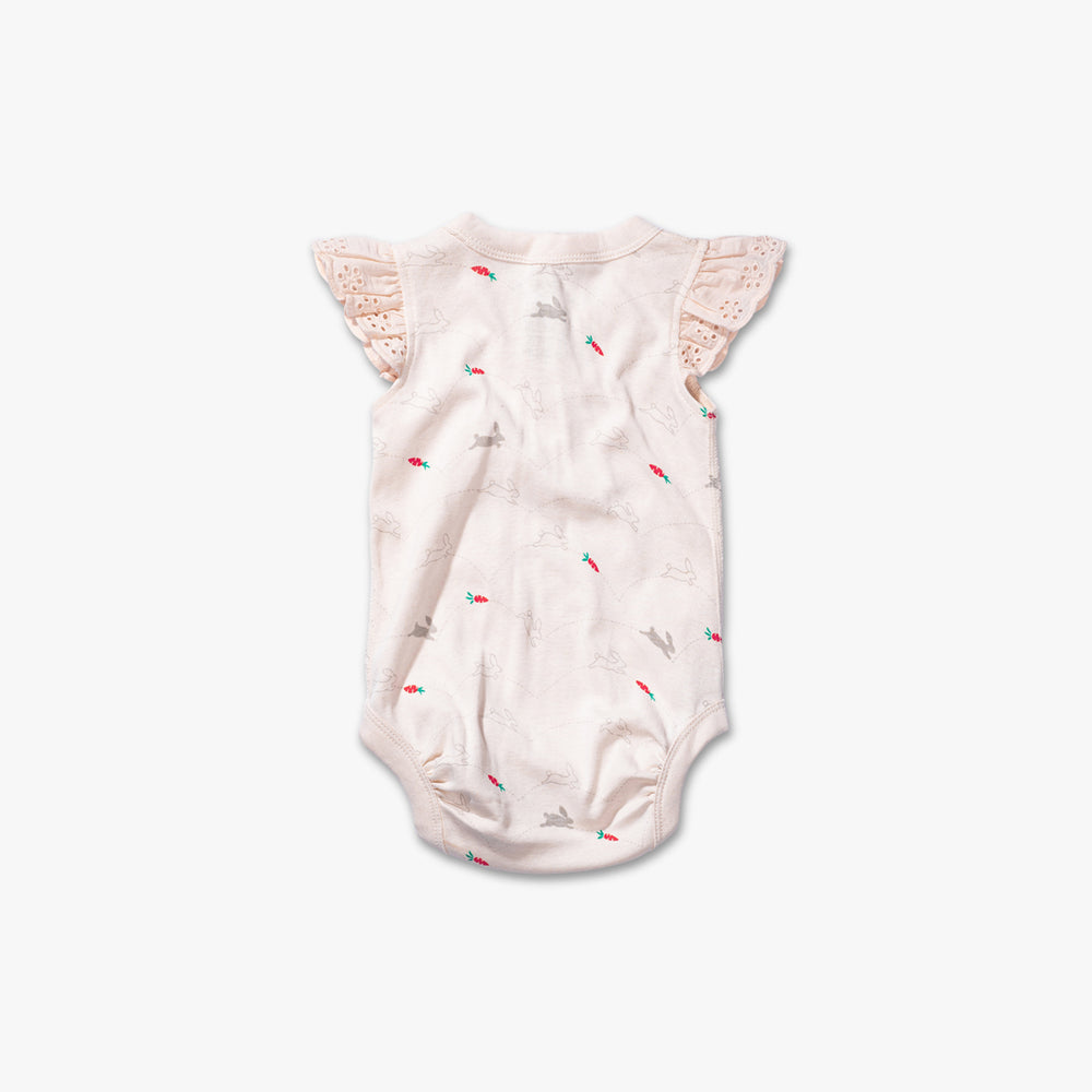 LACE BODYSUIT WITH STRAPS - Beige-pink